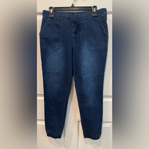 1822 Denim Women's Jogger Jeans with Stretch High Elastic Waist Rise Size 8 - Picture 1 of 8